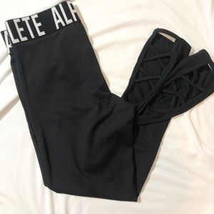 ALPHALETE BLACK LEGGINGS